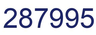 Número 287995 imagen azul