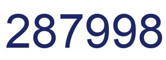 Número 287998 imagen azul