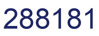 Number 288181 blue image