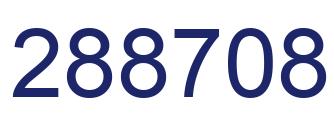 Number 288708 blue image
