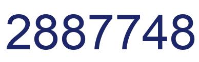 Number 2887748 blue image