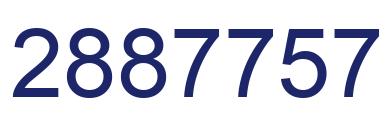 Número 2887757 imagen azul