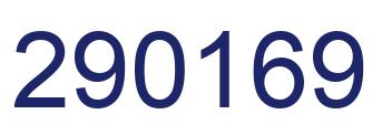 Number 290169 blue image