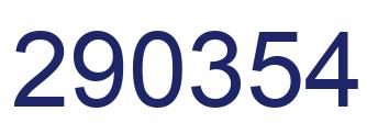 Number 290354 blue image