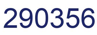 Number 290356 blue image