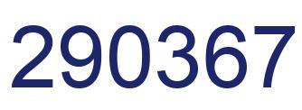 Number 290367 blue image