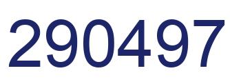 Número 290497 imagen azul