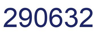 Number 290632 blue image