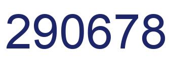 Number 290678 blue image