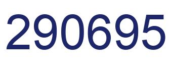 Number 290695 blue image