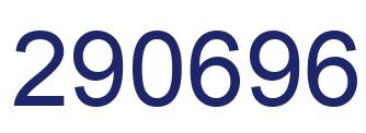 Number 290696 blue image