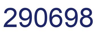 Number 290698 blue image