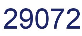 Number 29072 blue image