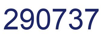 Number 290737 blue image