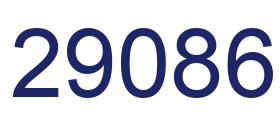Number 29086 blue image