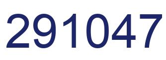 Number 291047 blue image