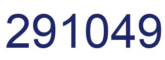 Number 291049 blue image
