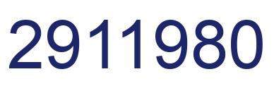 Number 2911980 blue image
