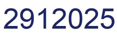 Número 2912025 imagen azul