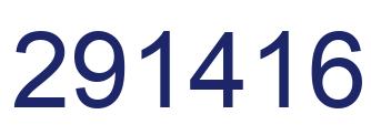 Number 291416 blue image