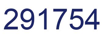Number 291754 blue image