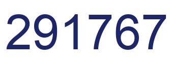 Number 291767 blue image