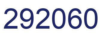 Number 292060 blue image