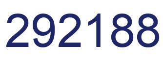 Number 292188 blue image