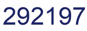 Number 292197 blue image