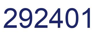 Número 292401 imagen azul