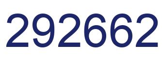 Number 292662 blue image