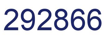 Number 292866 blue image