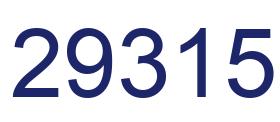 Number 29315 blue image