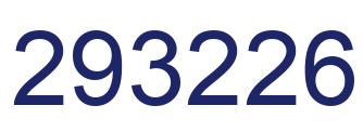Number 293226 blue image