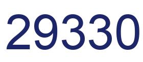 Number 29330 blue image