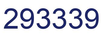Number 293339 blue image