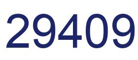 Number 29409 blue image