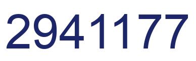 Number 2941177 blue image