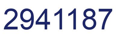 Número 2941187 imagen azul