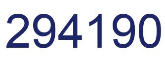 Number 294190 blue image