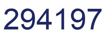 Number 294197 blue image