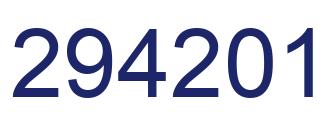 Number 294201 blue image