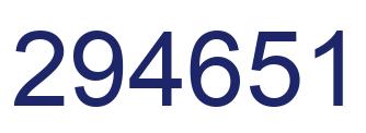 Number 294651 blue image