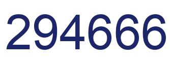 Number 294666 blue image