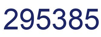 Número 295385 imagen azul
