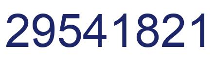 Number 29541821 blue image