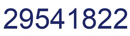 Number 29541822 blue image