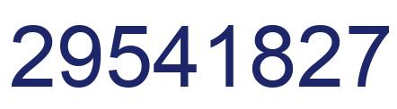 Number 29541827 blue image