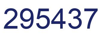 Número 295437 imagen azul