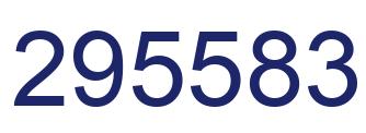 Number 295583 blue image